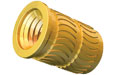 Headed Brass Insert for Plastic