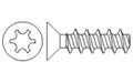 Countersunk head 30 screws - Recess T