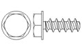 Hexagon Flange head 30 screws