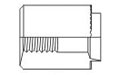 Serrated Face Standoff Rivet Bush - Mini
