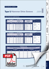 Hammer Drive Screws