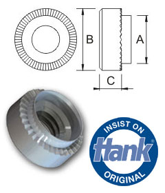 TR Hank® Swage nuts - Unified