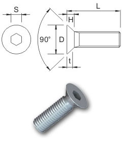 Micro Socket Countersunk Head Screws