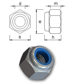 Nylon insert nuts - Type P - Full
