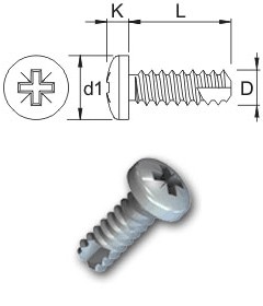 Pan Head BT Screws - PoziDriv®