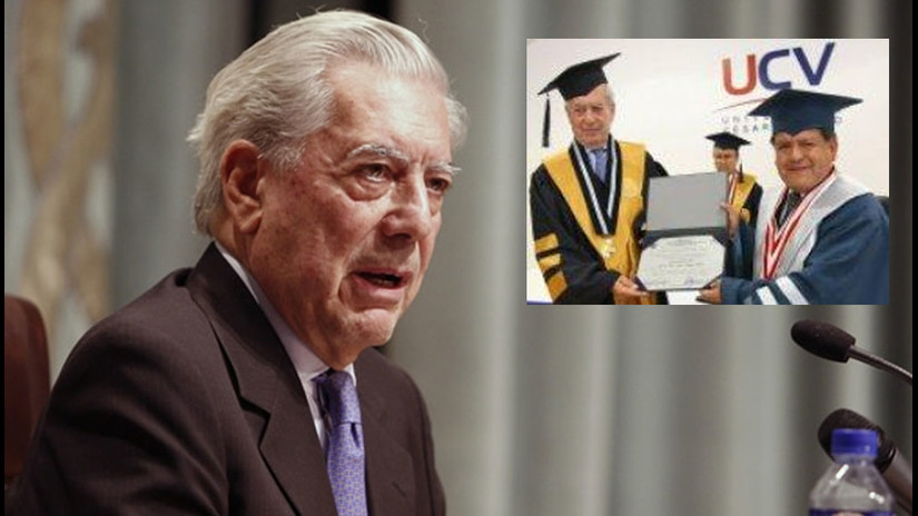 Premio Nobel de Literatura 2010, fue homenajeado por la UCV en 2009.
