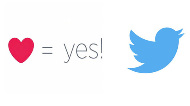 Los corazones en Twitter son un éxito