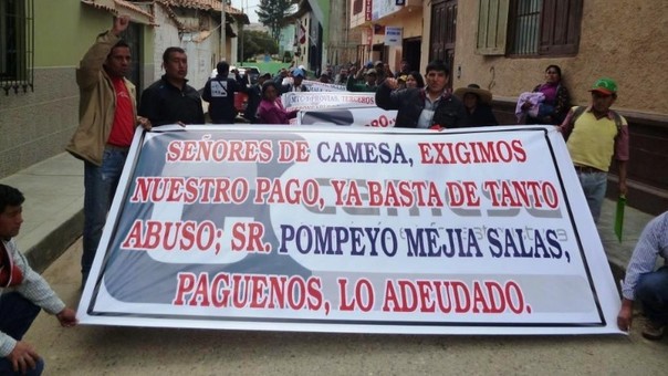 Protesta Camesa