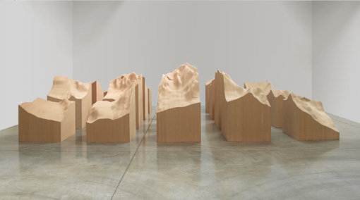 , 2006. Duraflake particleboard, installation dimensions variable5' 11" x 22' 5" x 17' 6" (180.3 cm x 683.3 cm x 533.4 cm), overall installedfrom 30" x 36" x 36-1/2" (76.2 cm x 91.4 cm x 92.7 cm)to 71" x 36" x 36-1/2" (180.3 cm x 91.4 cm x 92.7 cm), 20 blocks, each.