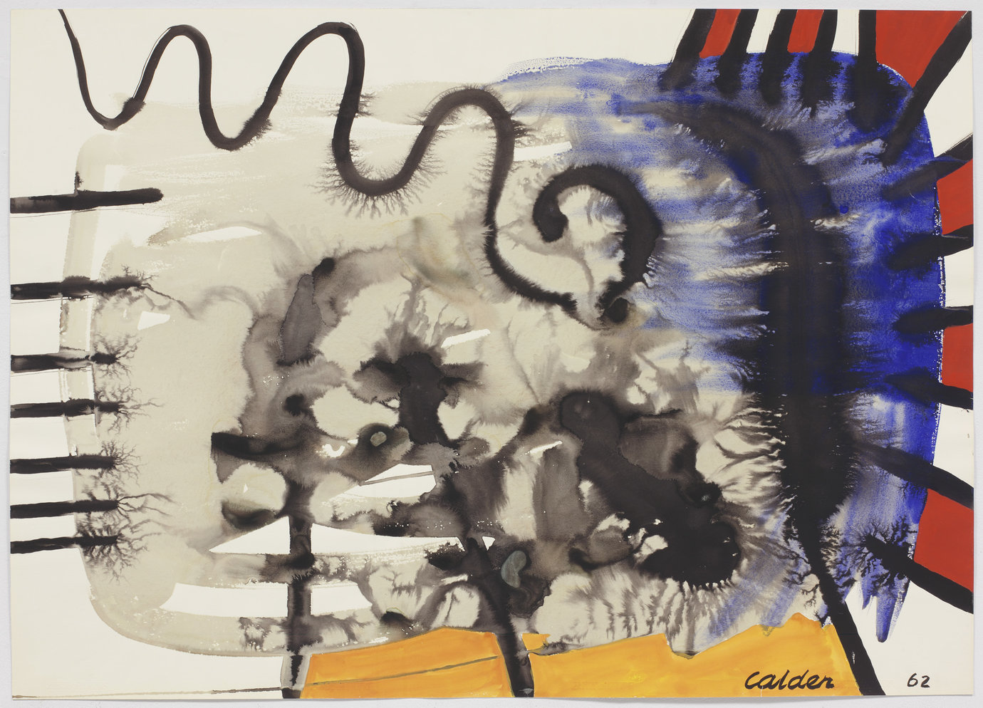, 1962. Gouache and ink on paper, 29-1/4" x 41" (74.3 cm x 104.1 cm).