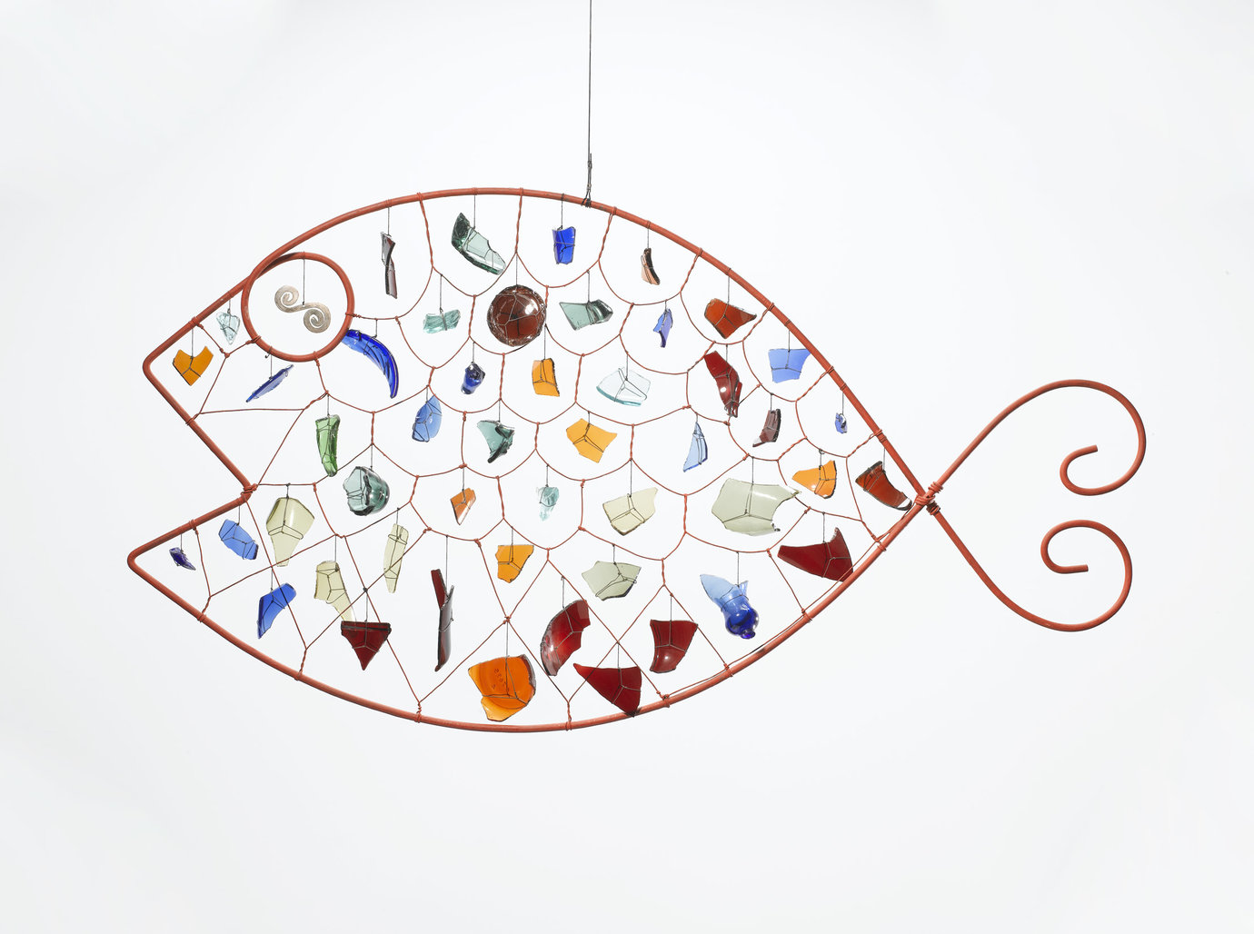 , 1955. Glass and wire, 23" x 42-1/2" (58.4 cm x 108 cm).
