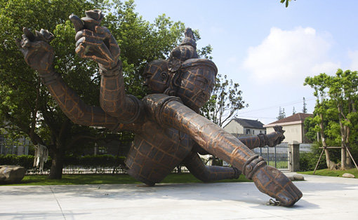 , 2008. Copper, 26' 3" x 59' 3/4" x 32' 9-3/4" (800 cm x 1,800 cm x 1,000 cm).