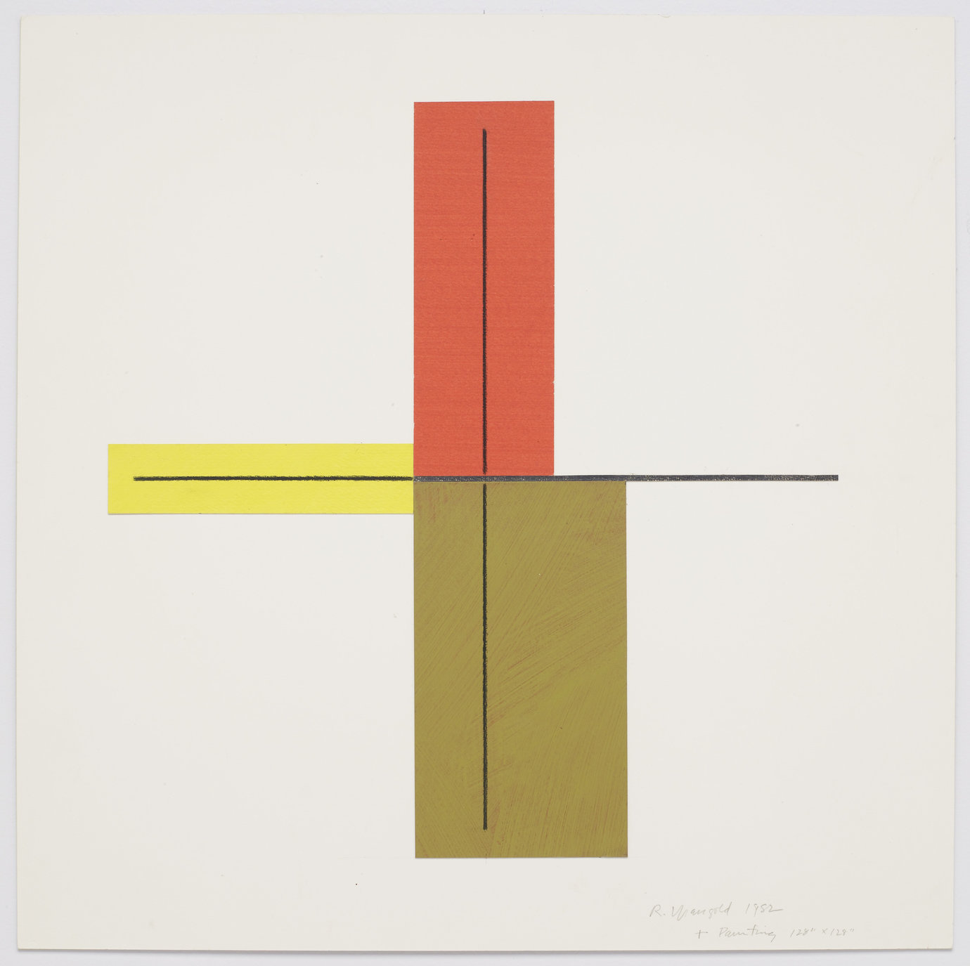 , 1982. Acrylic and pencil on paper mounted on board, 20" x 20" (50.8 cm x 50.8 cm).