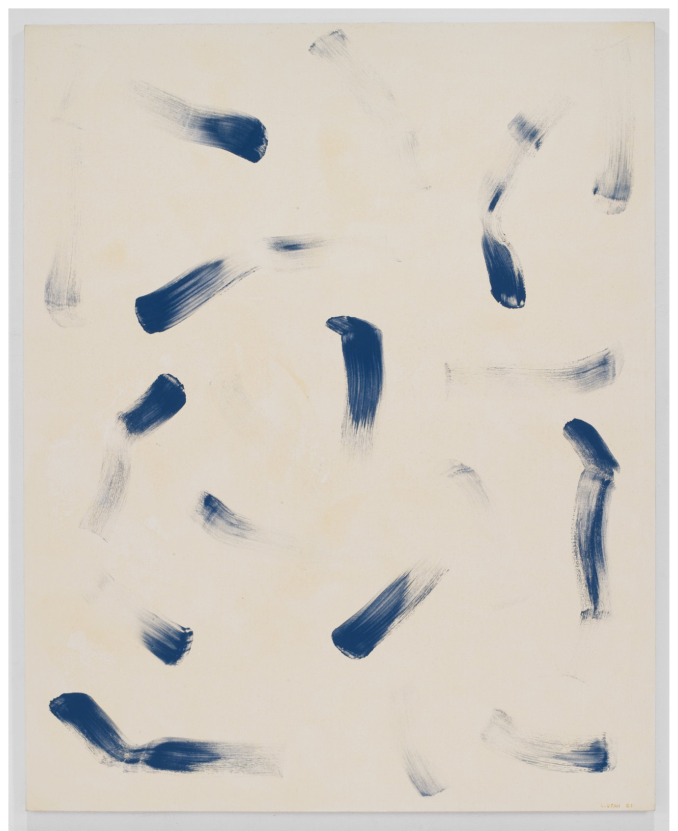 , 1981. Glue and stone pigment on canvas, 89-3/8" x 71-1/2" (227 cm x 181.7 cm).
