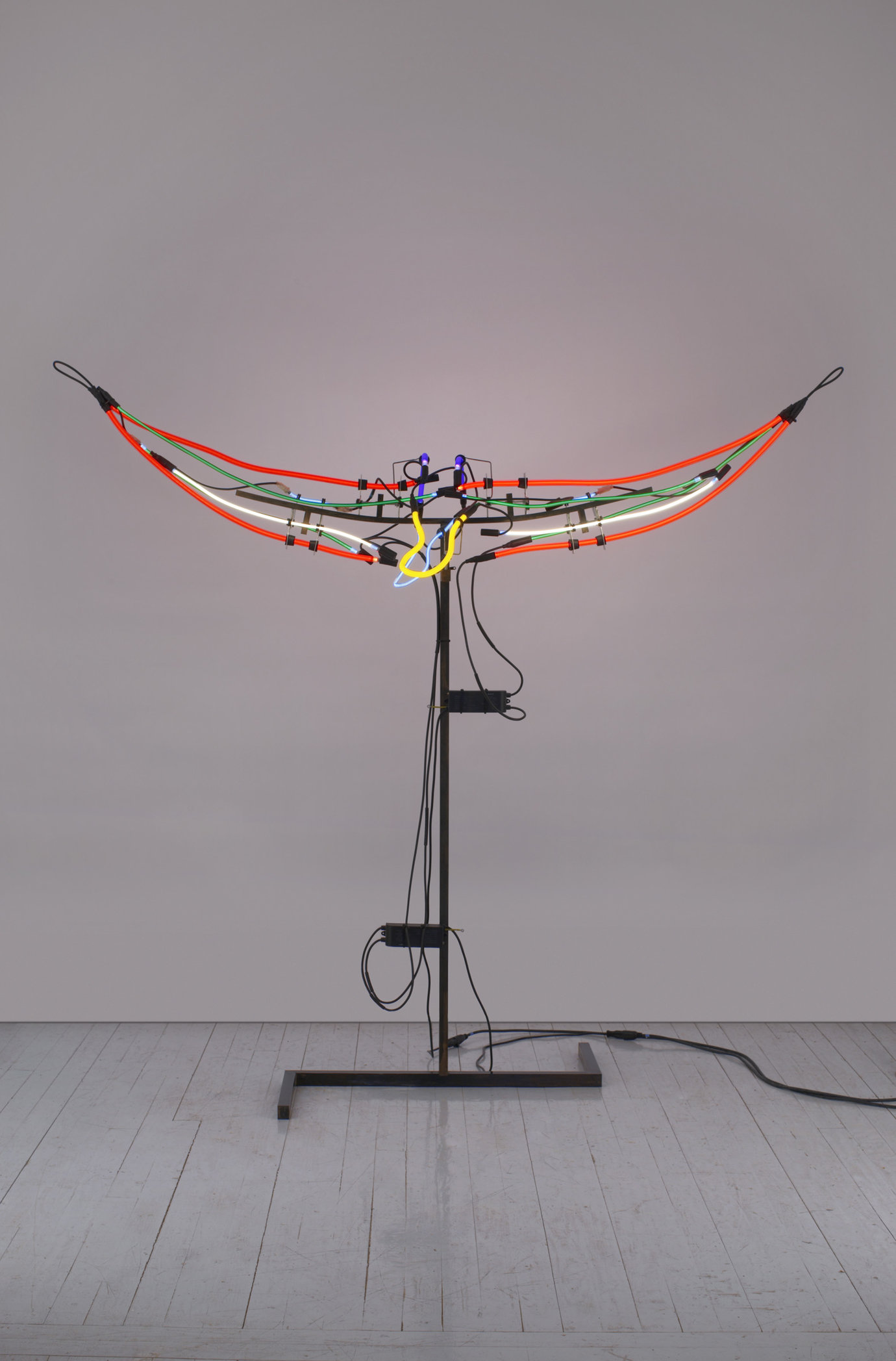 , 2007. Steel, neon, paint, aluminum, neoprene, rubber, and transformer, 82" x 90" x 28" (208.3 cm x 228.6 cm x 71.1 cm).