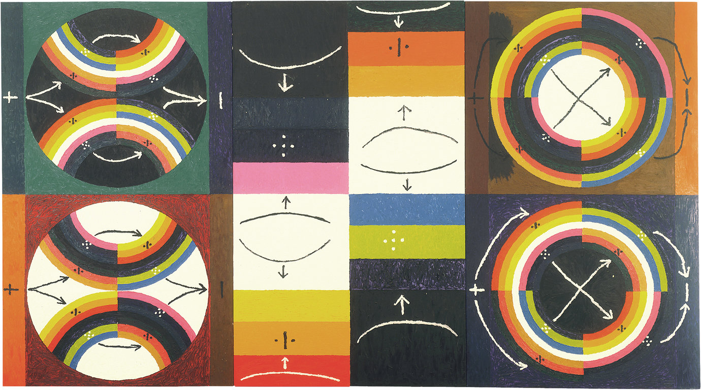 , 1975. Oil on canvas, 3 panels, each 86" x 51"; overall installed, 86 x 153" (218.4 x 388.6 cm).