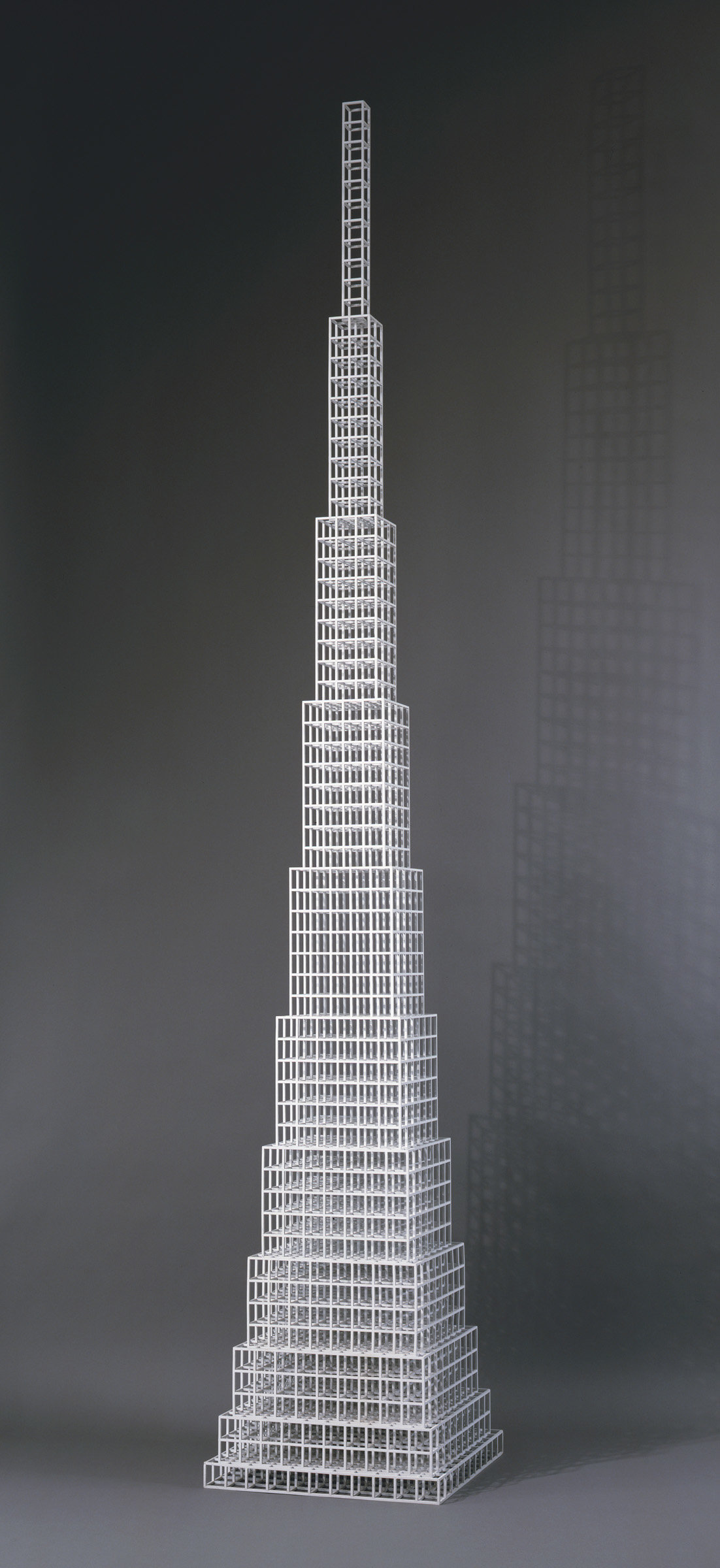 , 1989. Aluminum painted white, 12' 5" x 2' 1" x 2' 1" (378.5 cm x 63.5 cm x 63.5 cm).