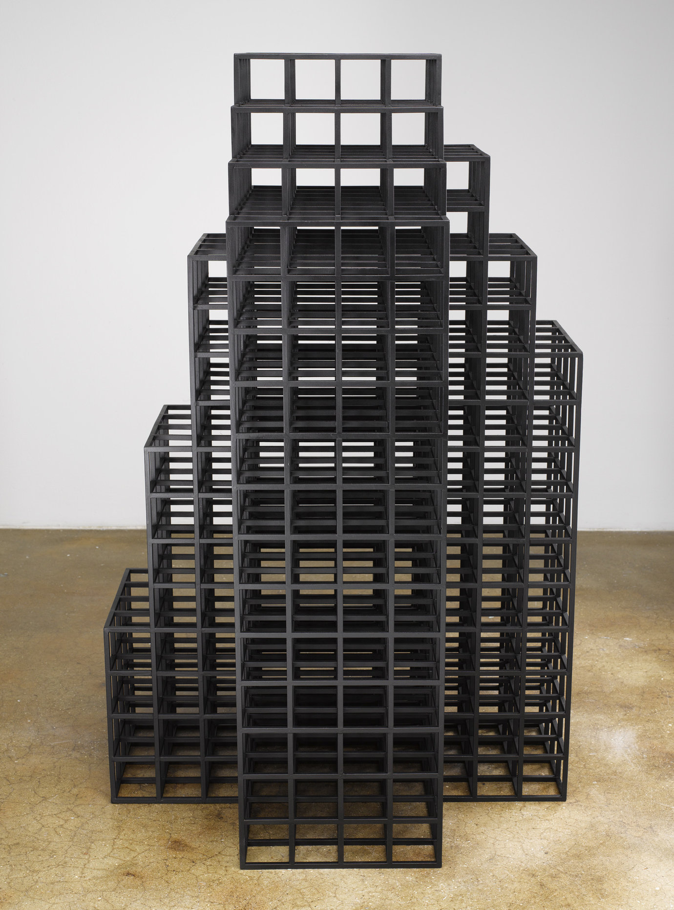 , 2001. Painted wood, 38-1/4" x 24" x 24" (97.2 cm x 61 cm x 61 cm).