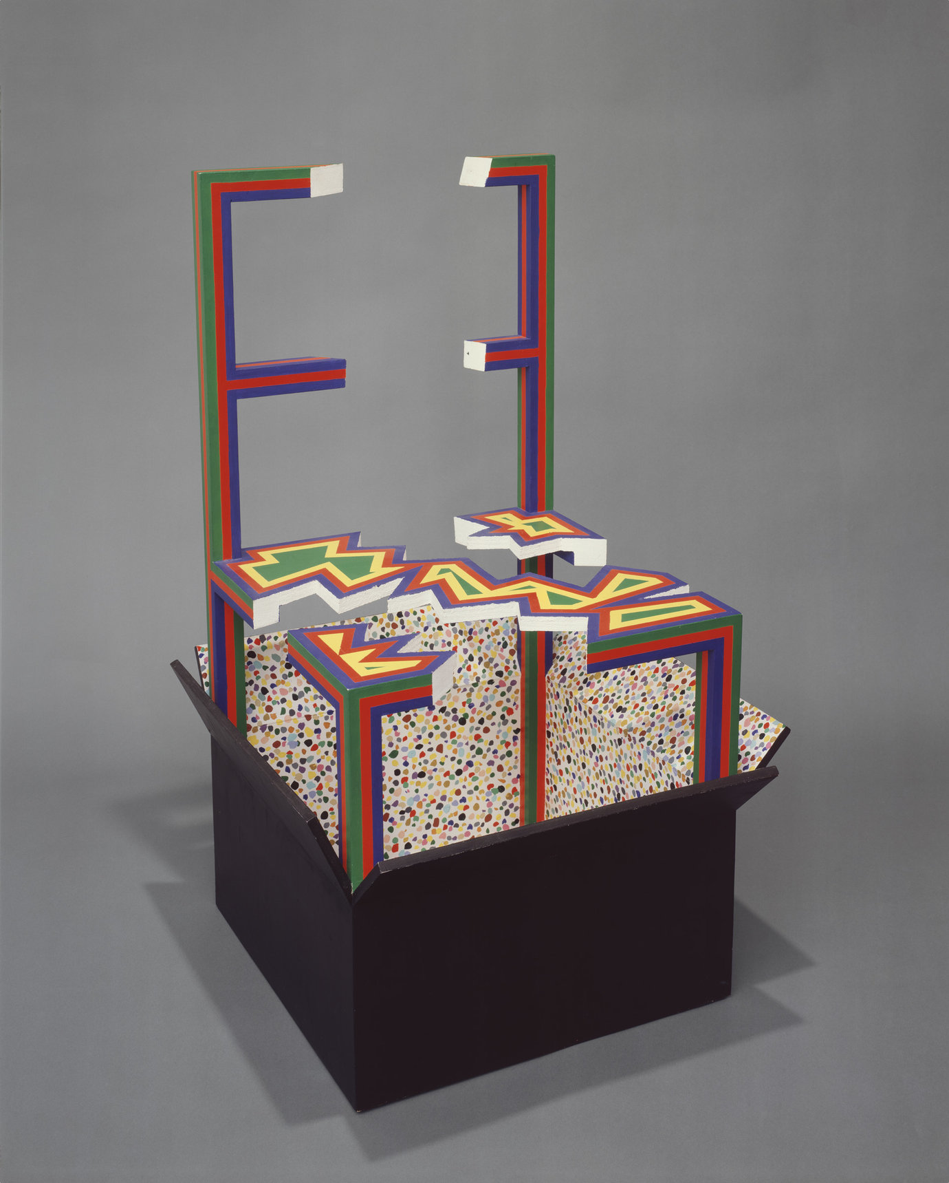 , 1969-70. Acrylic on wood, 40" x 25" x 25" (101.6 cm x 63.5 cm x 63.5 cm).