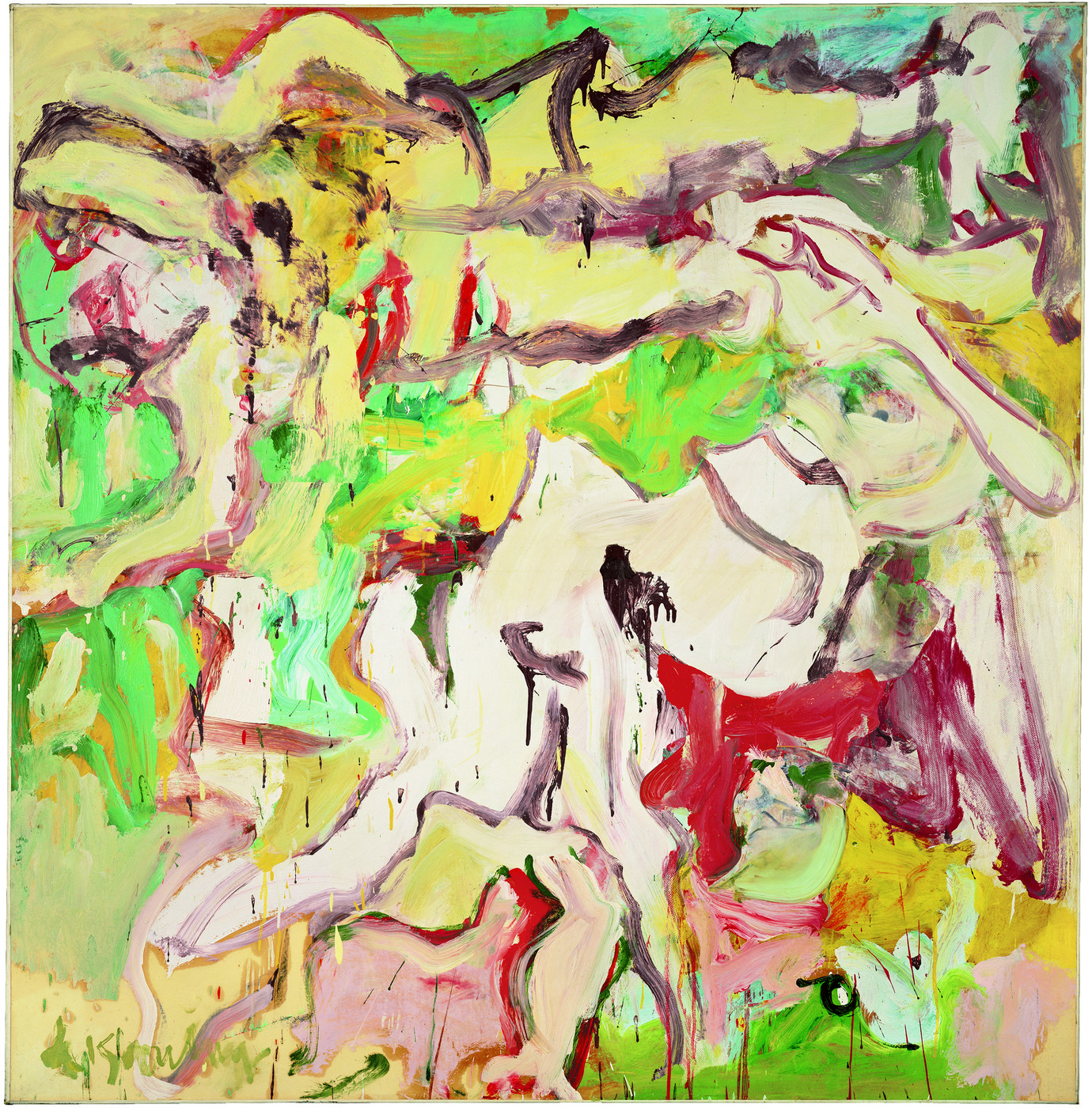 , 1969. Oil on paper on canvas, 72-1/2" x 70-1/4" (184.2 cm x 178.4 cm).