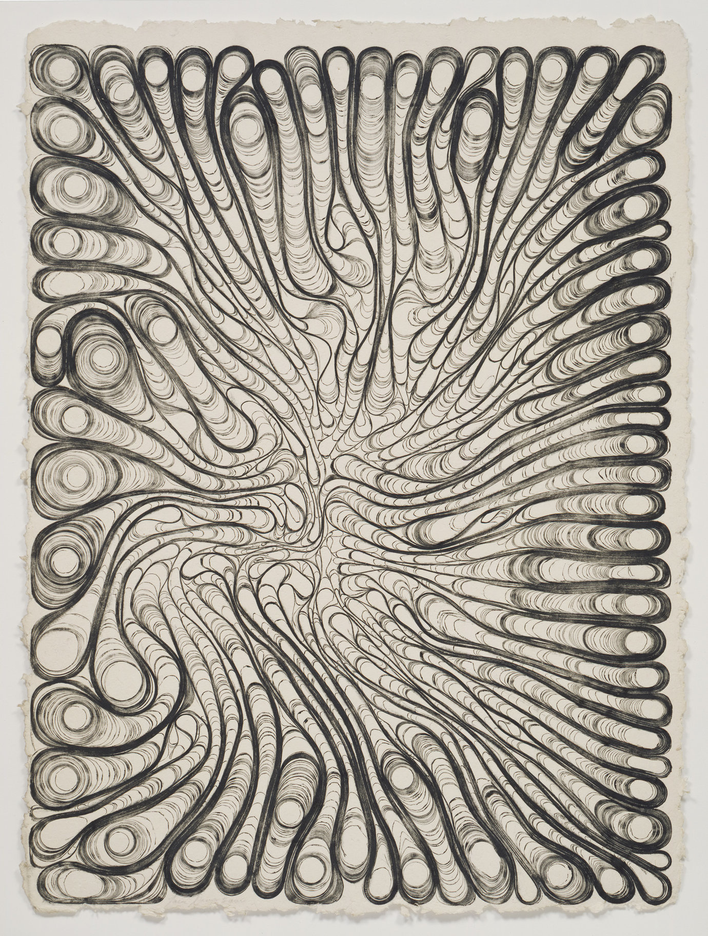 , 2000. Etching ink on twin rocker handmade paper, 34-1/2" x 47" (87.6 cm x 119.4 cm).