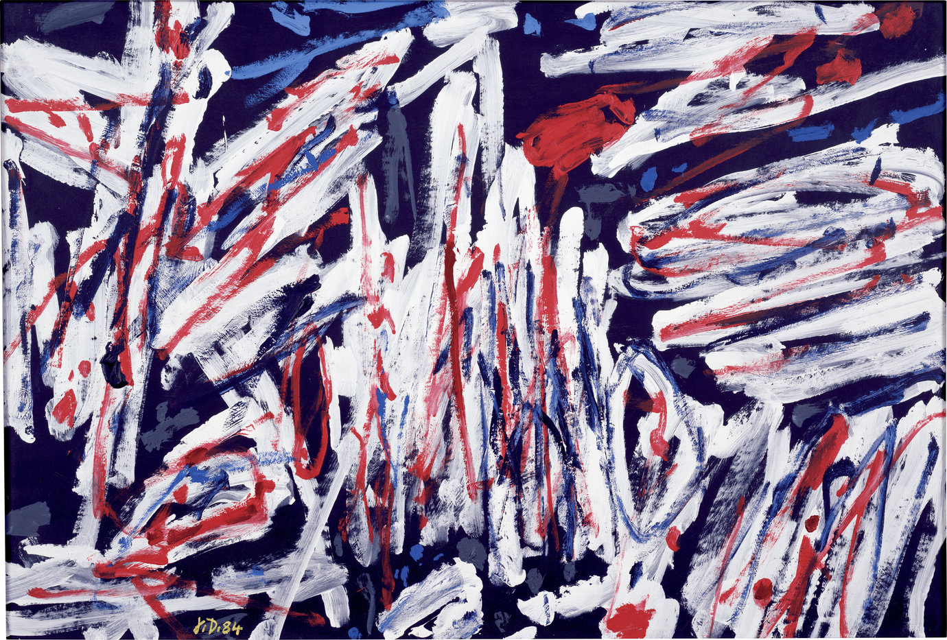 , August 15, 1984. Acrylic on canvas-backed paper, 26-1/2" x 39-1/2" (67.3 cm x 100.3 cm).