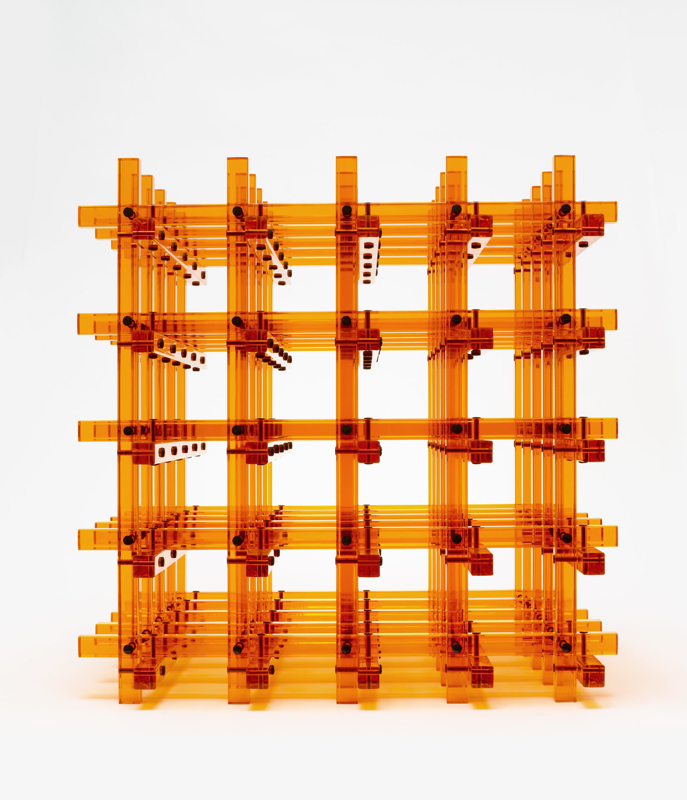 , 2012. Acrylic orange rods, 25-5/16" x 25-5/16" x 25-5/16" (64.3 cm x 64.3 cm x 64.3 cm).