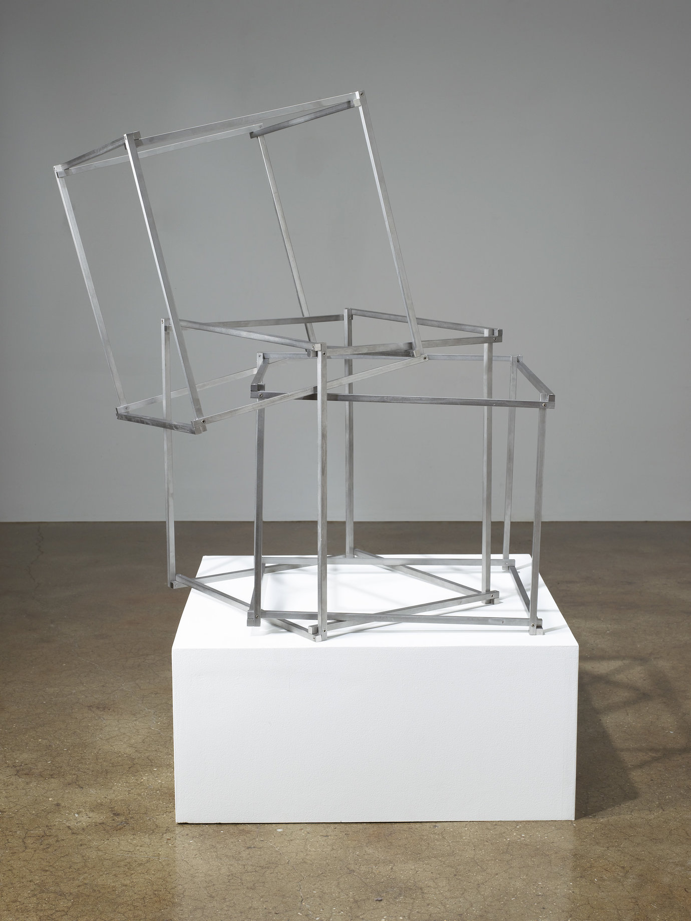 , 2008. Stainless steel, overall installation dimensions variable
16" x 14" x 14" (40.6 cm x 35.6 cm x 35.6 cm), 3 frames, each.