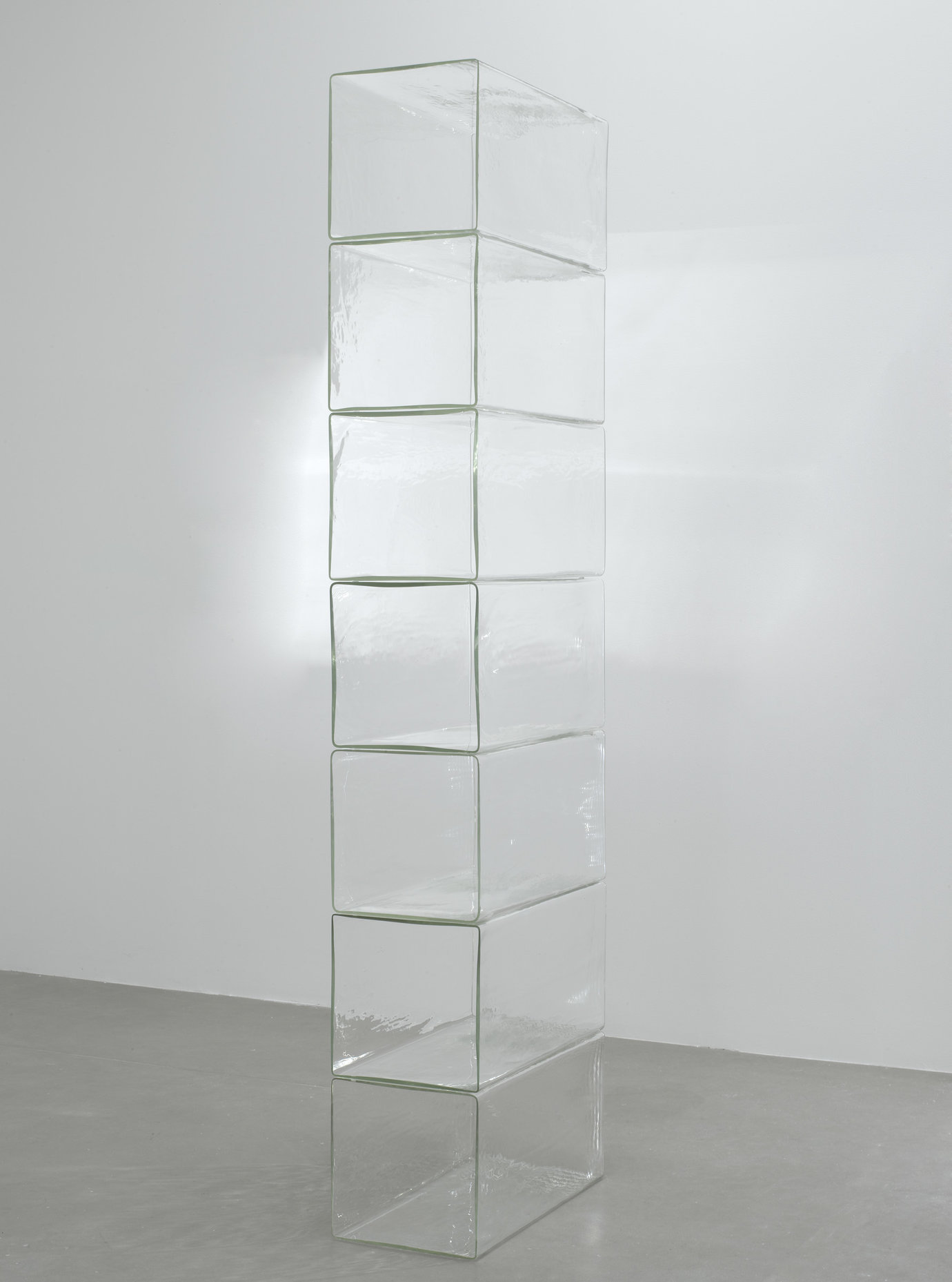 , 2009. Borosilicate glass, 86-1/2" x 12-1/4" x 23-3/4" (219.7 cm x 31.1 cm x 60.3 cm),
7 borosilicate glass elements, stacked, overall.