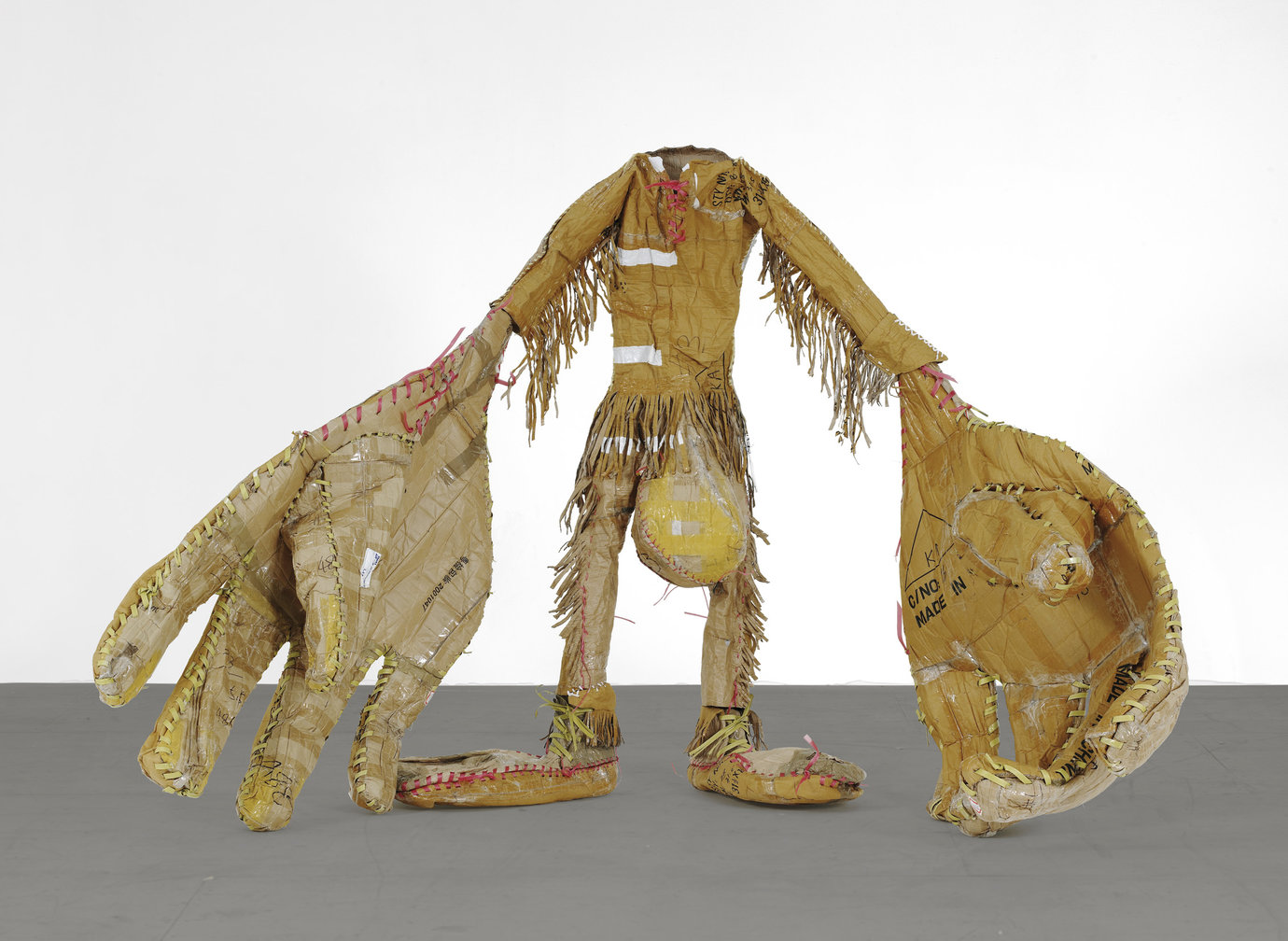 , 2006-2007. Cardboard, box strapping and urethane foam, 5' 9-1/2" x 8' 7" x 5' 8" (176.5 cm x 261.6 cm x 172.7 cm).
