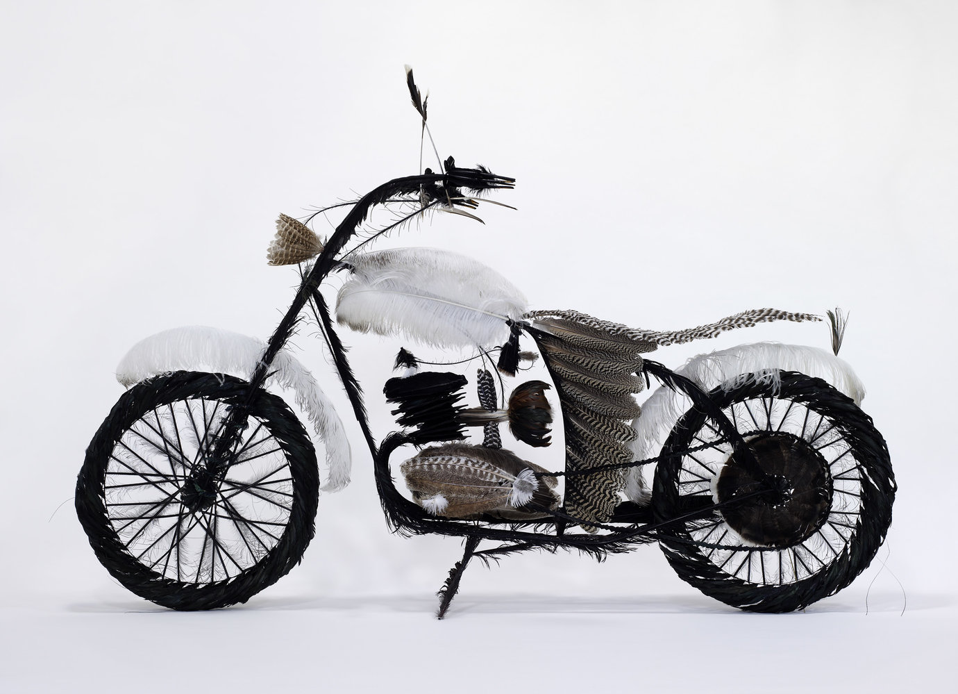 , 2008. Feathers, 52" x 77-1/2" x 31-1/2" (132.1 cm x 196.9 cm x 80 cm).