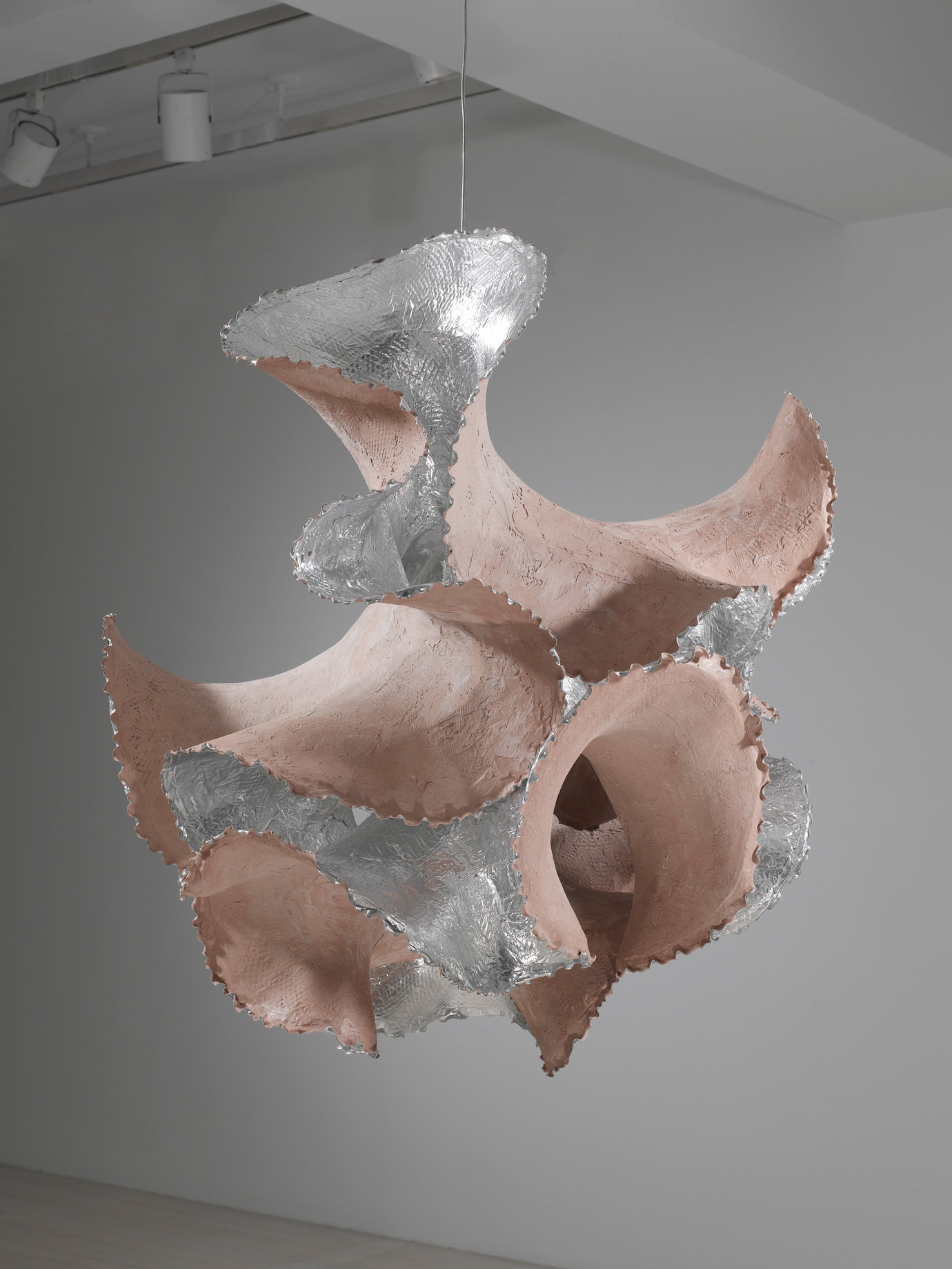 , 2009. Aluminum tape and bondo, 41" x 39" x 38" (104.1 cm x 99.1 cm x 96.5 cm).