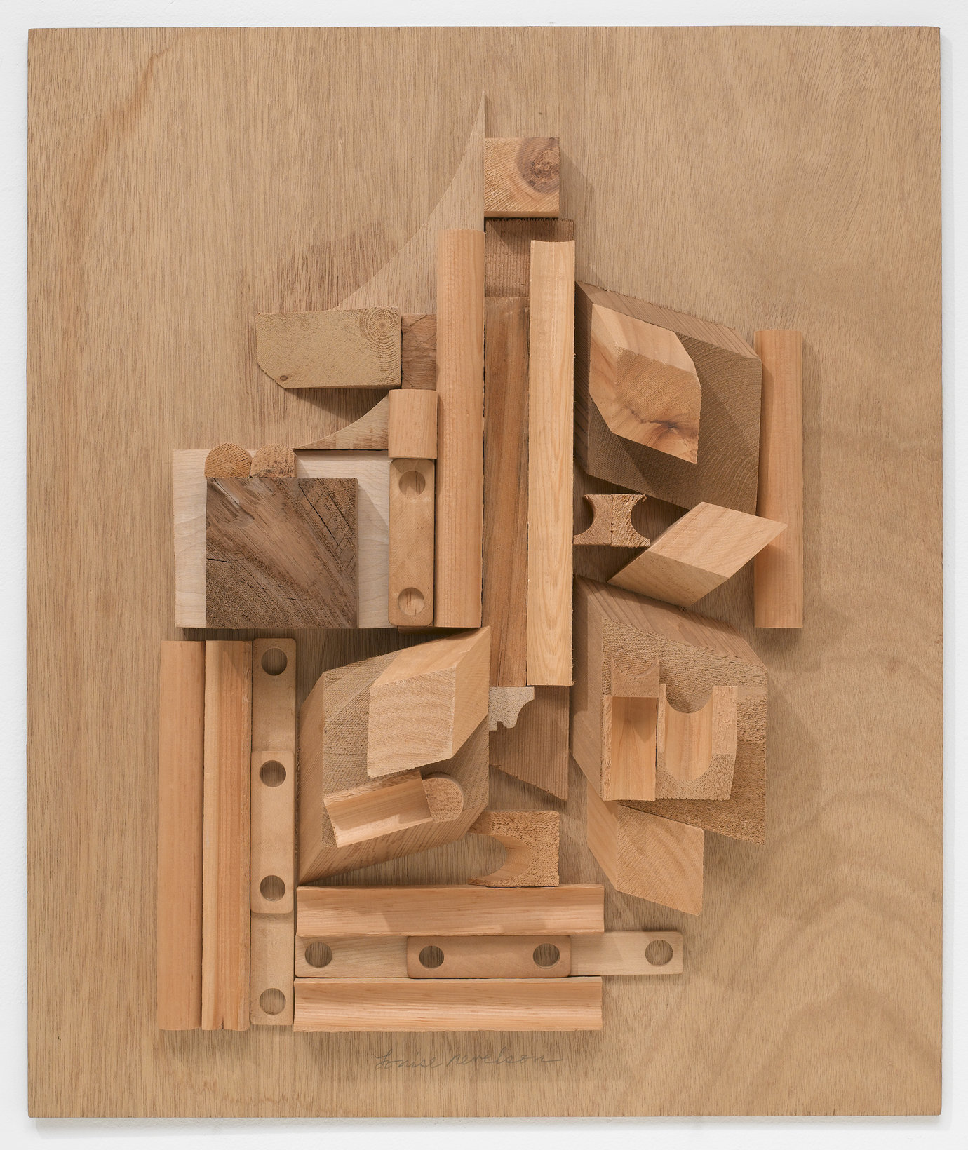 , 1979. Wood collage, 23-7/8 x 20" (60.6 x 50.8 cm).