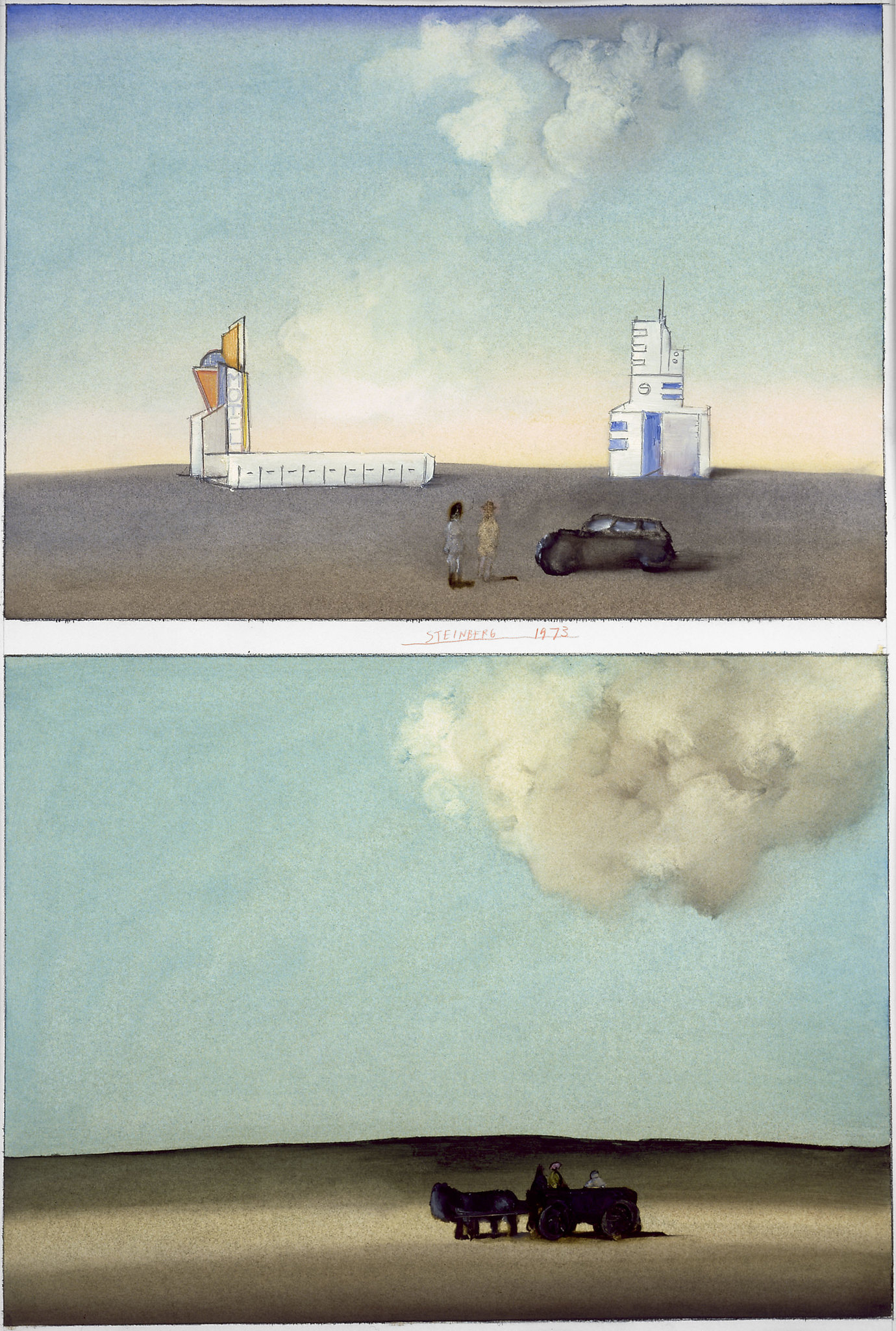 , 1973. Oil on paper, 28-1/4 x 19-3/4" (64.1 x 50.2 cm).