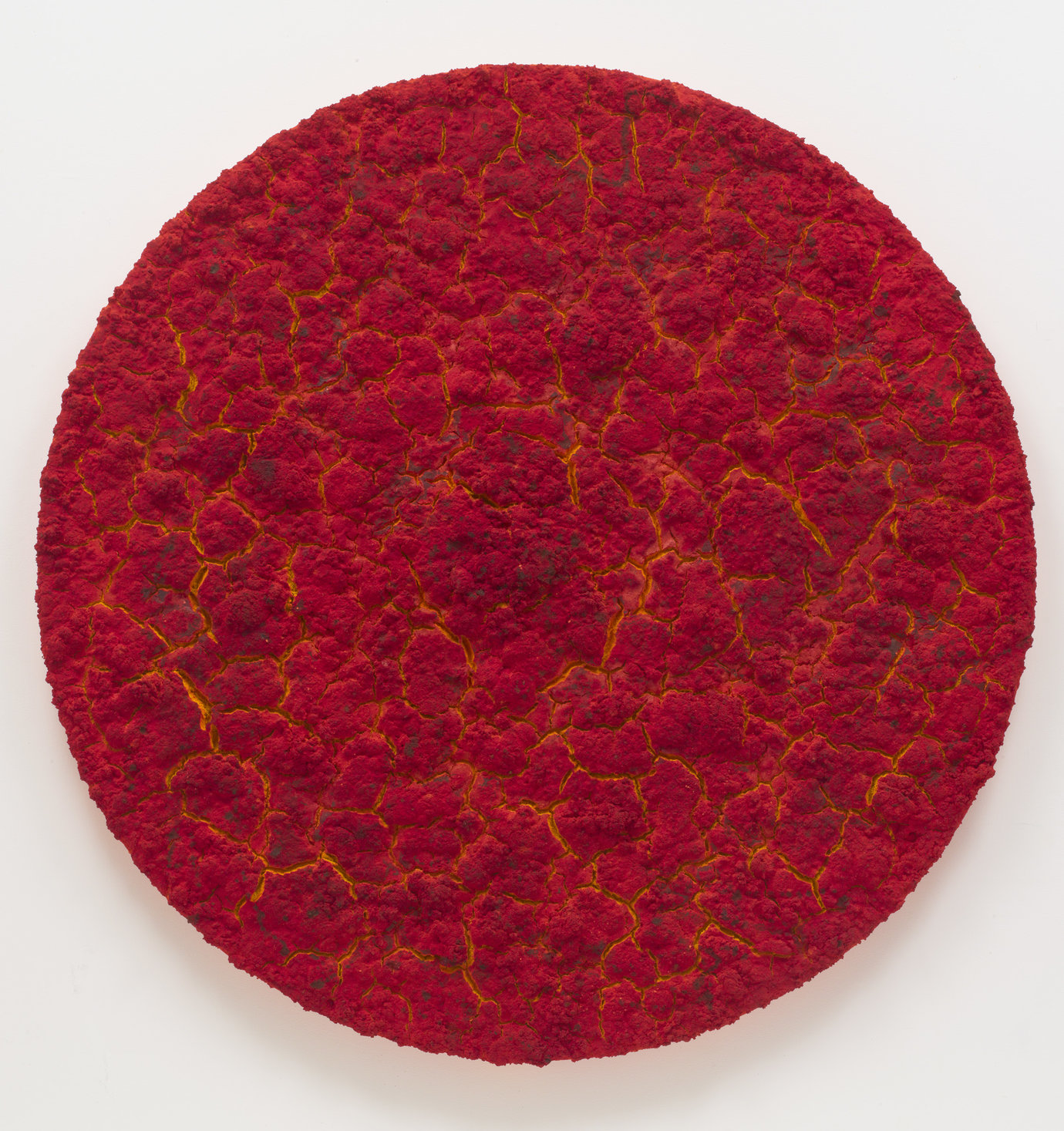 , 2012. Mixed media on canvas, 73-1/4" (186 cm), diameter.