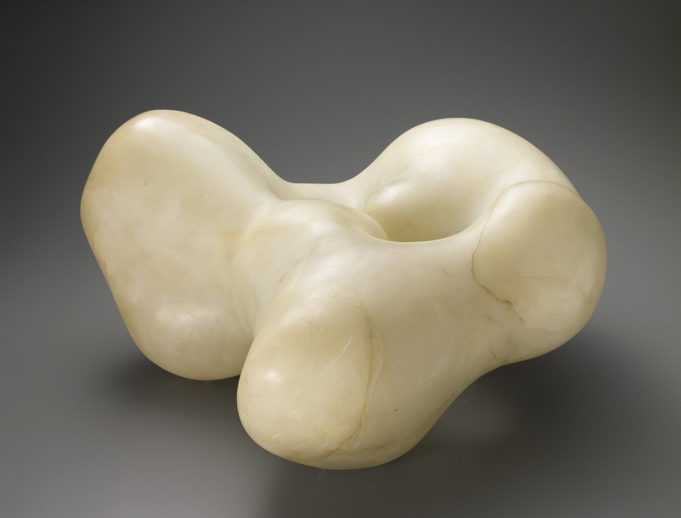 , 1942. Alabaster, 10-1/4" x 18-3/4" x 18-3/4" (26 cm x 47.6 cm x 47.6 cm).