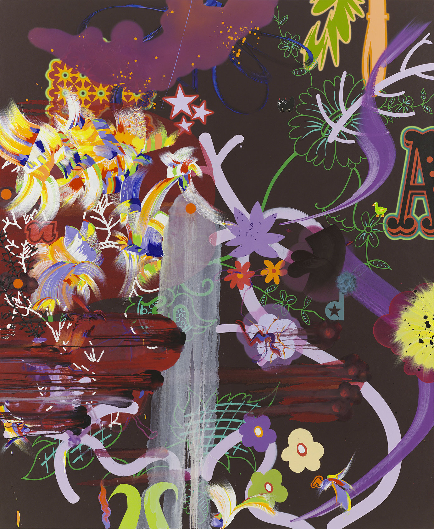 , 2006. Oil, acrylic and gouache on canvas, 91" x 75" (231.1 cm x 190.5 cm).
