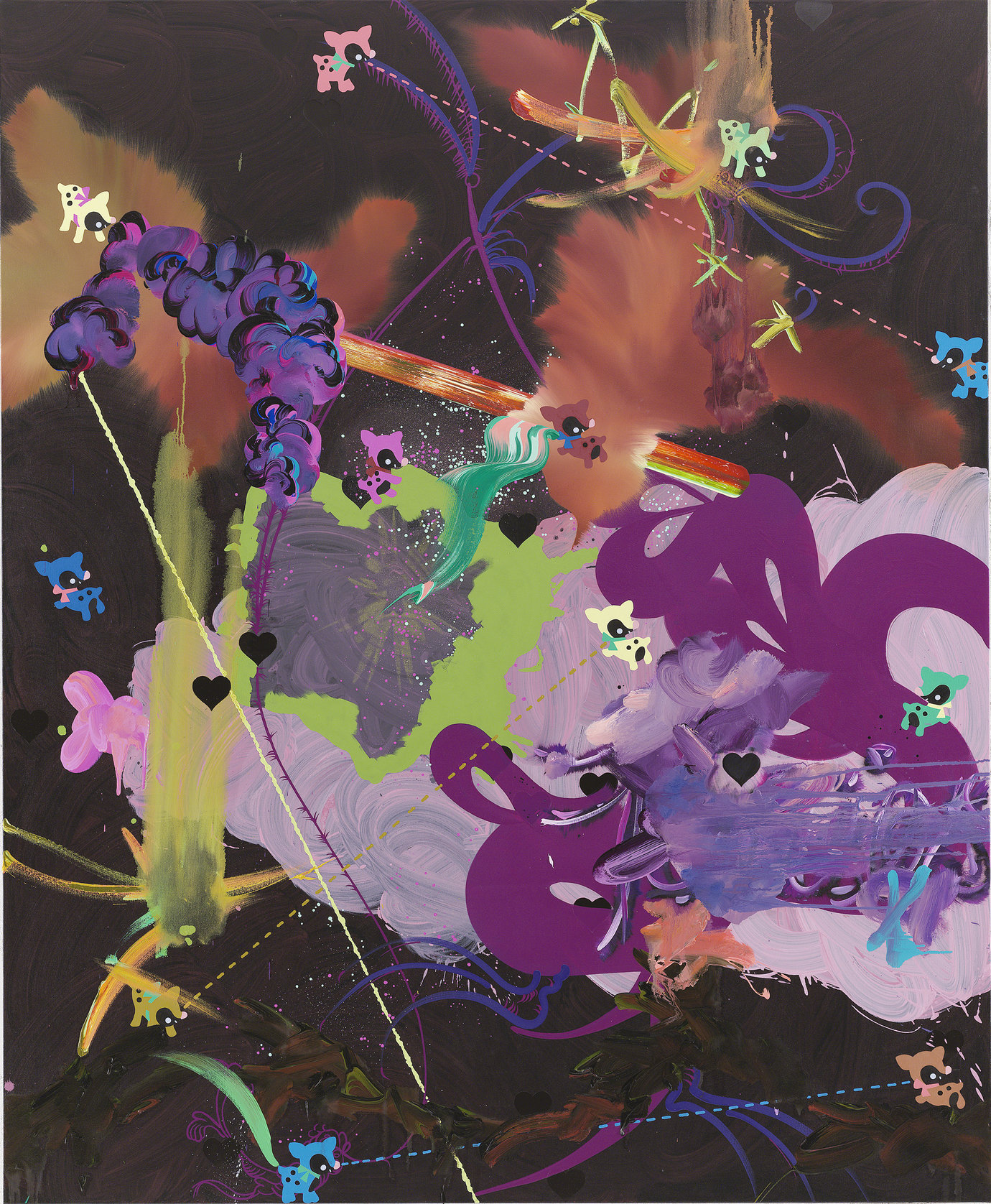 , 2006. Oil and acrylic on canvas, 84" x 69" (213.4 cm x 175.3 cm).