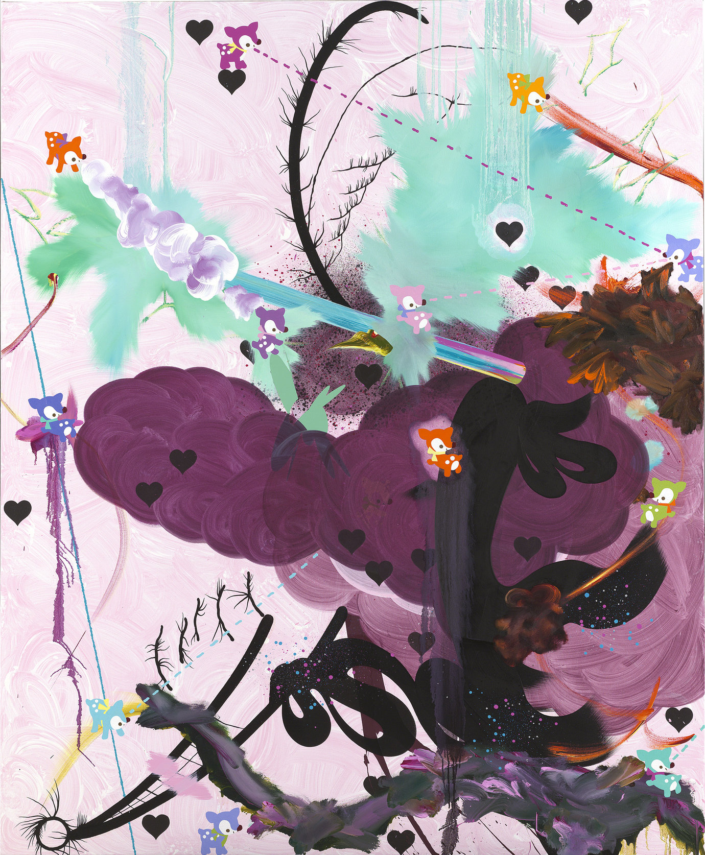 , 2005. Oil and acrylic on canvas, 84" x 69" (213.4 cm x 175.3 cm).