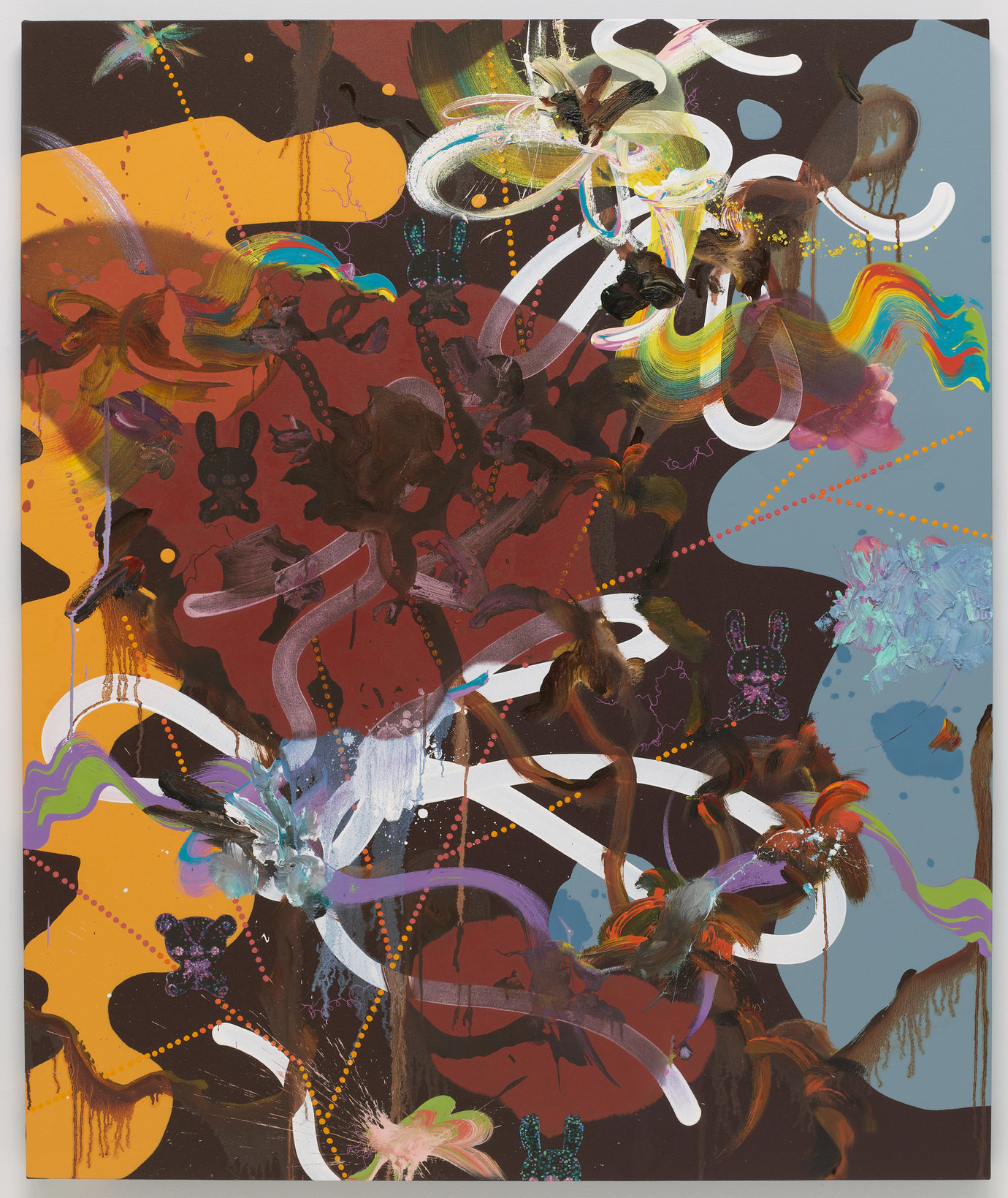 , 2008. Oil, acrylic and gouache on canvas, 60" x 50" (152.4 cm x 127 cm).