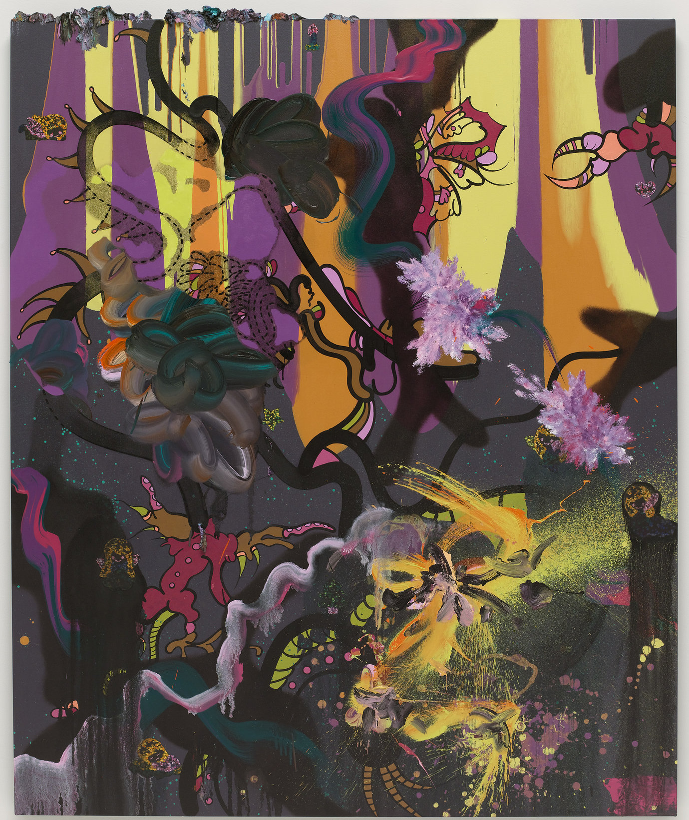 , 2009. Oil, acrylic and gouache on canvas, 60" x 50" (152.4 cm x 127 cm).