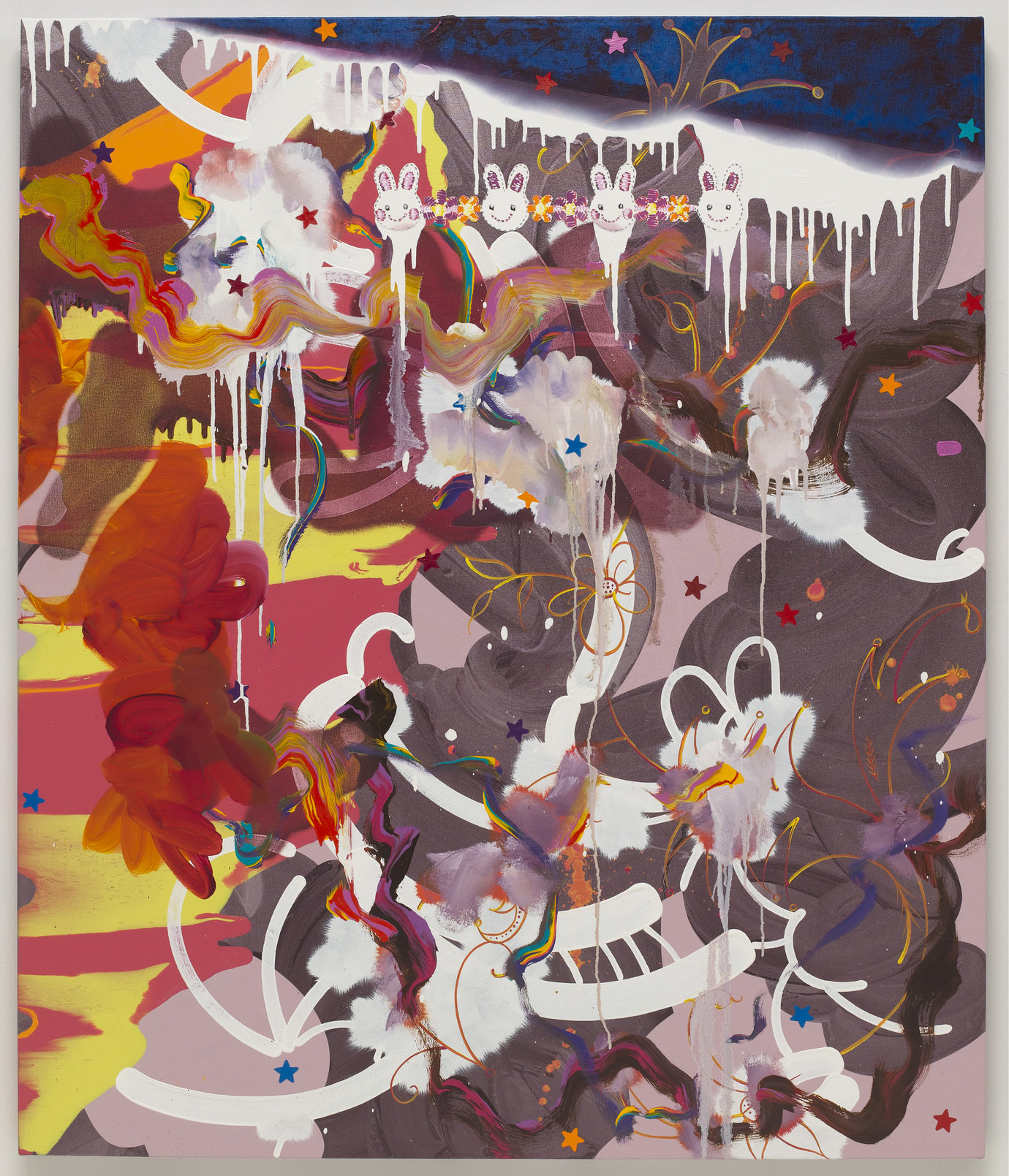 , 2009. Oil, acrylic and gouache on canvas, 52" x 44" (132.1 cm x 111.8 cm).