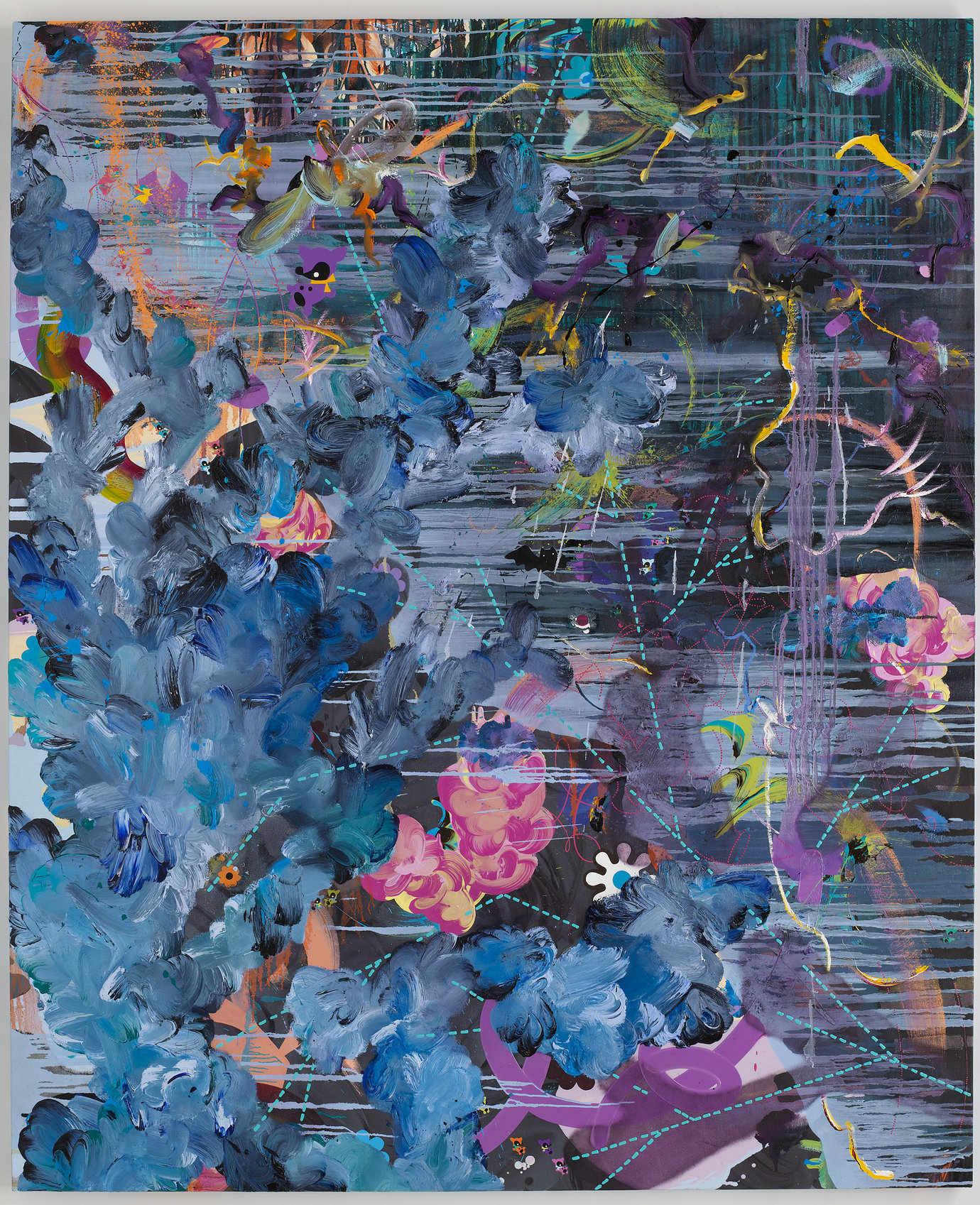 , 2009. Oil and acrylic on canvas, 84" x 69" (213.4 cm x 175.3 cm).