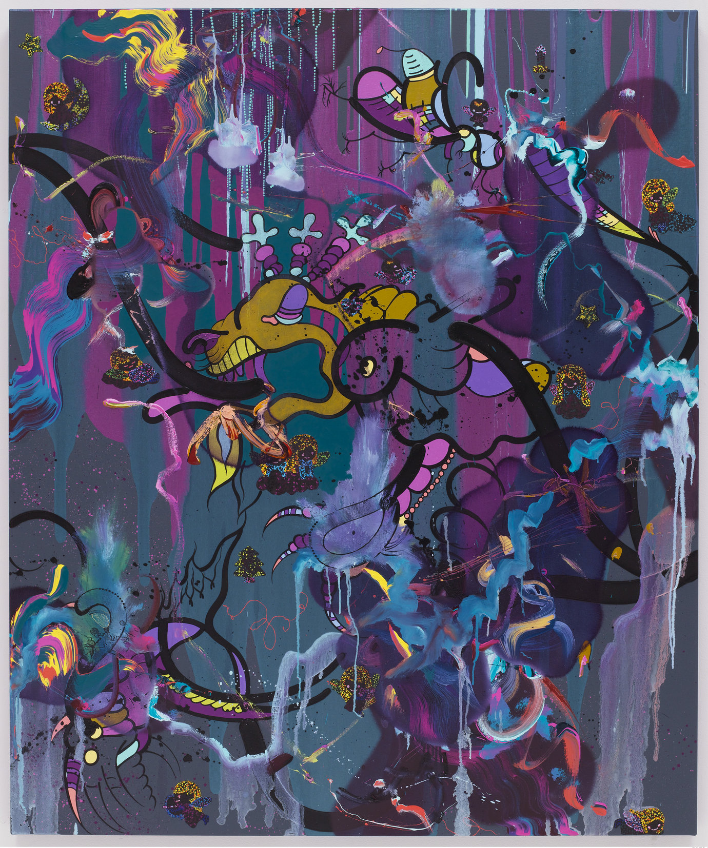 , 2009. Oil, acrylic and gouache on canvas, 60" x 50" (152.4 cm x 127 cm).
