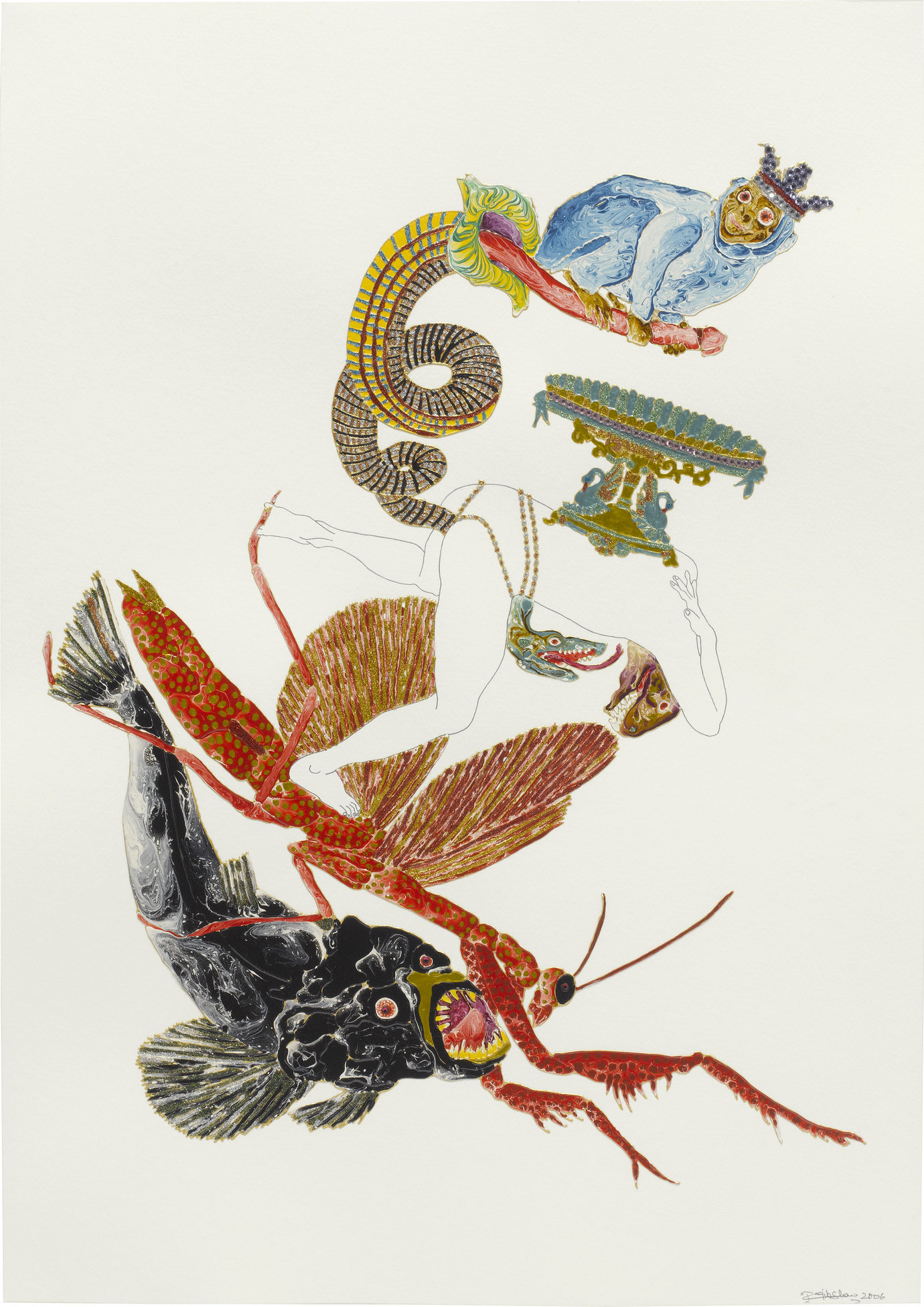 , 2006. Mixed medial on paper, 23" x 16" (58.4 cm x 40.6 cm).