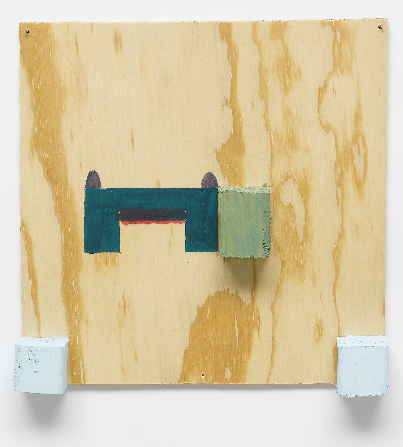, 1999. Acrylic on fir plywood, 11" x 11" x 1-3/4" (27.9 cm x 27.9 cm x 4.4 cm).