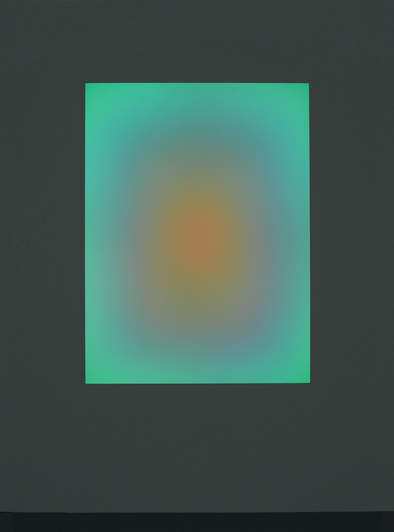 , 2006. Wood, glass volume, and computerized neon setting, 93-3/4" x 78" (238.1 cm x 198.1 cm), overall; 62-1/4" x 46-1/2" (158.1 cm x 118.1 cm), aperture; 8'-1/4" x 80-1/2" (244.5 cm x 204.5 cm), glass.