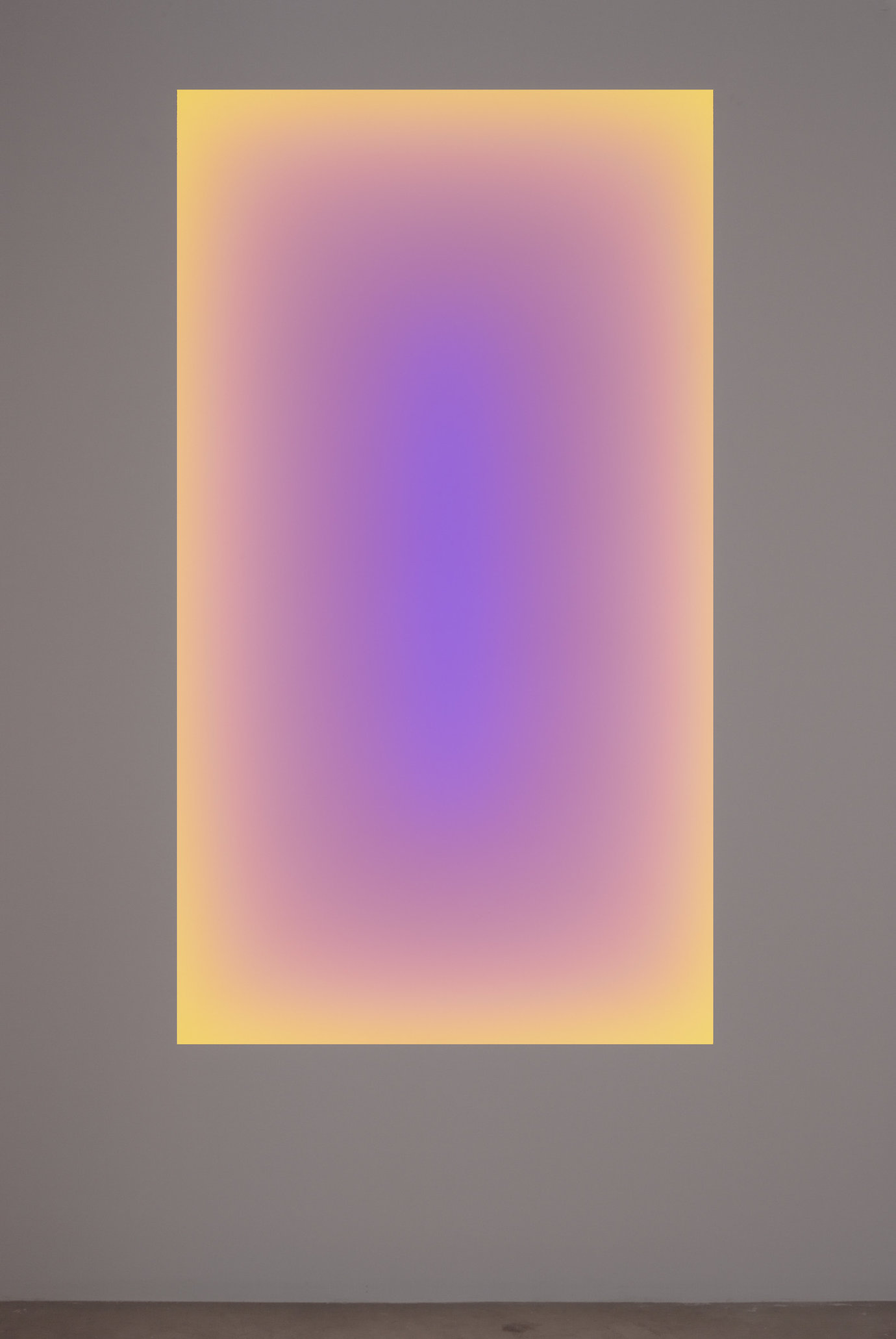 , 2006. Wood, glass volume and computerized led setting, 10' 1" x 83" (307.3 cm x 210.8 cm), overall; 86" x 48" (158.1 cm x 118.1 cm), aperture; 10' x 82" (304.8 cm x 208.3 cm), glass.