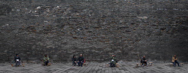 . Color photograph, 350 x 900 cm (polyptych).