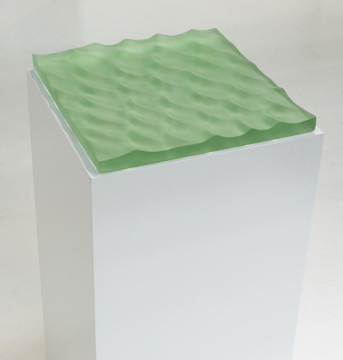 , 2010. Recycled glass, 1-1/2" x 14" x 14-1/2" (3.8 cm x 35.6 cm x 36.8 cm).